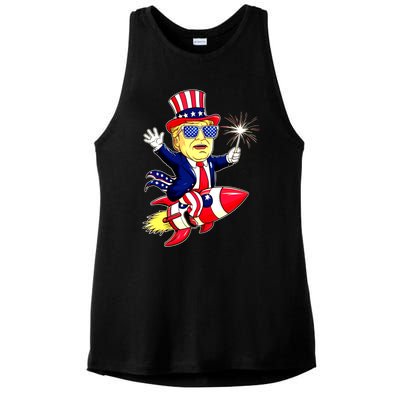 Flag Gift Ladies PosiCharge Tri-Blend Wicking Tank