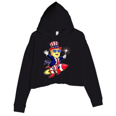 Flag Gift Crop Fleece Hoodie