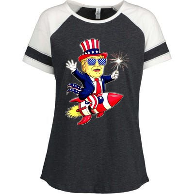 Flag Gift Enza Ladies Jersey Colorblock Tee