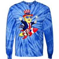 Flag Gift Tie-Dye Long Sleeve Shirt