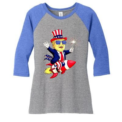 Flag Gift Women's Tri-Blend 3/4-Sleeve Raglan Shirt