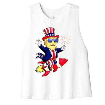 Flag Gift Women's Racerback Cropped Tank