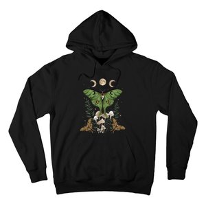 Fairy Grunge Fairycore Aesthetic Goth Luna Moth Mushroom Hoodie