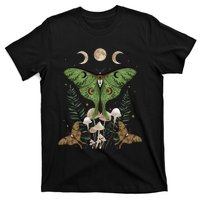 Fairy Grunge Fairycore Aesthetic Goth Luna Moth Mushroom T-Shirt