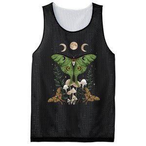 Fairy Grunge Fairycore Aesthetic Goth Luna Moth Mushroom Mesh Reversible Basketball Jersey Tank