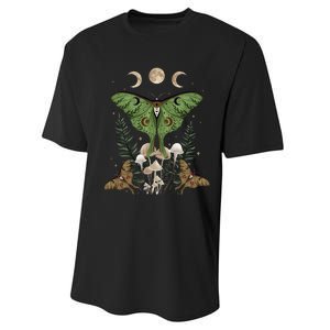 Fairy Grunge Fairycore Aesthetic Goth Luna Moth Mushroom Performance Sprint T-Shirt