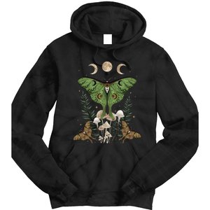 Fairy Grunge Fairycore Aesthetic Goth Luna Moth Mushroom Tie Dye Hoodie