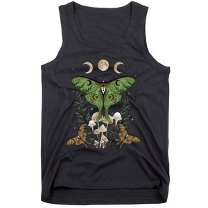 Fairy Grunge Fairycore Aesthetic Goth Luna Moth Mushroom Tank Top