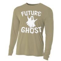 Future Ghost Funny Halloween Boo Spooky Trick Or Treat Gift Cooling Performance Long Sleeve Crew