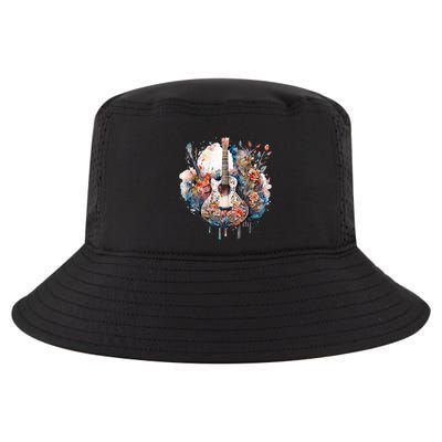 Floral Guitar Cool Comfort Performance Bucket Hat