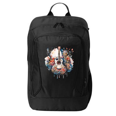 Floral Guitar City Backpack