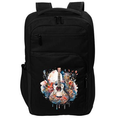 Floral Guitar Impact Tech Backpack