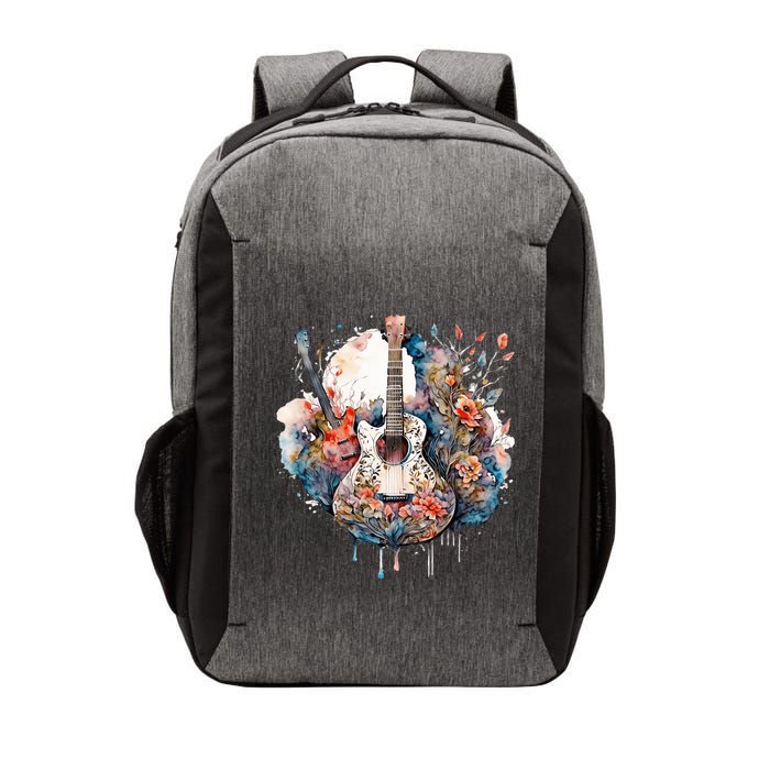 Floral Guitar Vector Backpack
