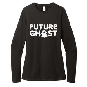 Future Ghost Funny Halloween Boo Spooky Trick Or Treat Womens CVC Long Sleeve Shirt