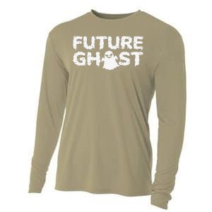 Future Ghost Funny Halloween Boo Spooky Trick Or Treat Cooling Performance Long Sleeve Crew