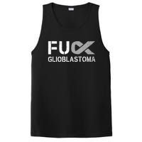 Fuck Glioblastoma Fu Cancer Awareness Ribbon Warrior Fighter PosiCharge Competitor Tank