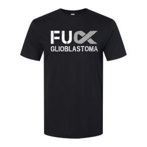 Fuck Glioblastoma Fu Cancer Awareness Ribbon Warrior Fighter Softstyle CVC T-Shirt