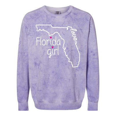 Florida Girl Colorblast Crewneck Sweatshirt