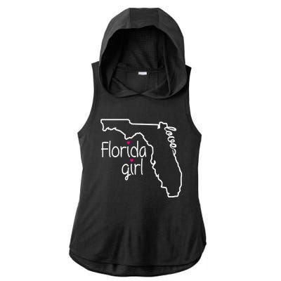 Florida Girl Ladies PosiCharge Tri-Blend Wicking Draft Hoodie Tank