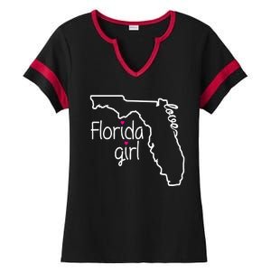 Florida Girl Ladies Halftime Notch Neck Tee