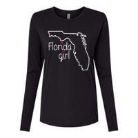 Florida Girl Womens Cotton Relaxed Long Sleeve T-Shirt