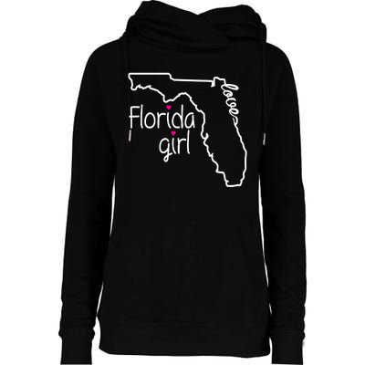 Florida Girl Womens Funnel Neck Pullover Hood