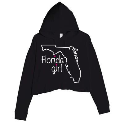 Florida Girl Crop Fleece Hoodie