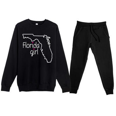 Florida Girl Premium Crewneck Sweatsuit Set