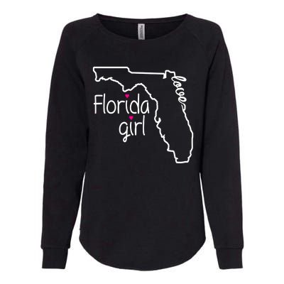 Florida Girl Womens California Wash Sweatshirt