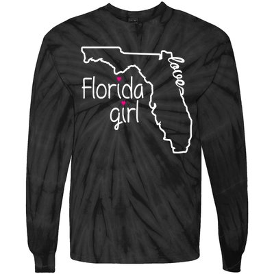 Florida Girl Tie-Dye Long Sleeve Shirt