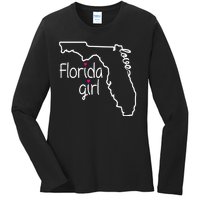 Florida Girl Ladies Long Sleeve Shirt