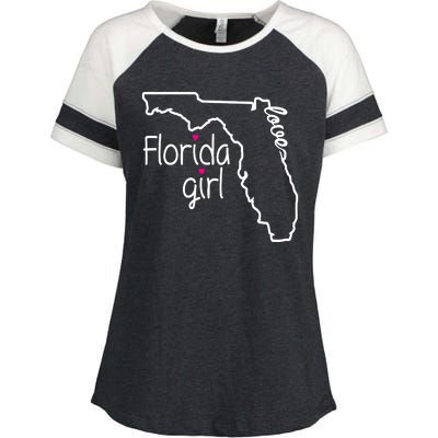 Florida Girl Enza Ladies Jersey Colorblock Tee