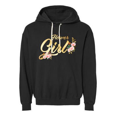 Flower Girl Floral Cute Wedding Garment-Dyed Fleece Hoodie