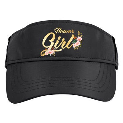Flower Girl Floral Cute Wedding Adult Drive Performance Visor
