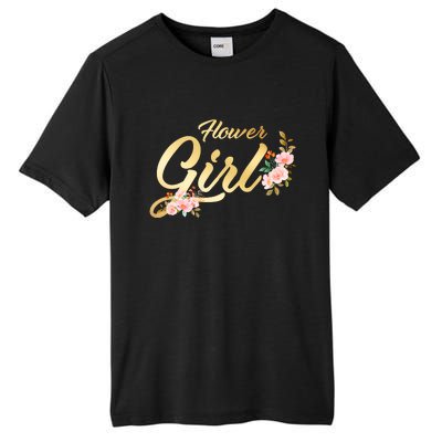 Flower Girl Floral Cute Wedding Tall Fusion ChromaSoft Performance T-Shirt