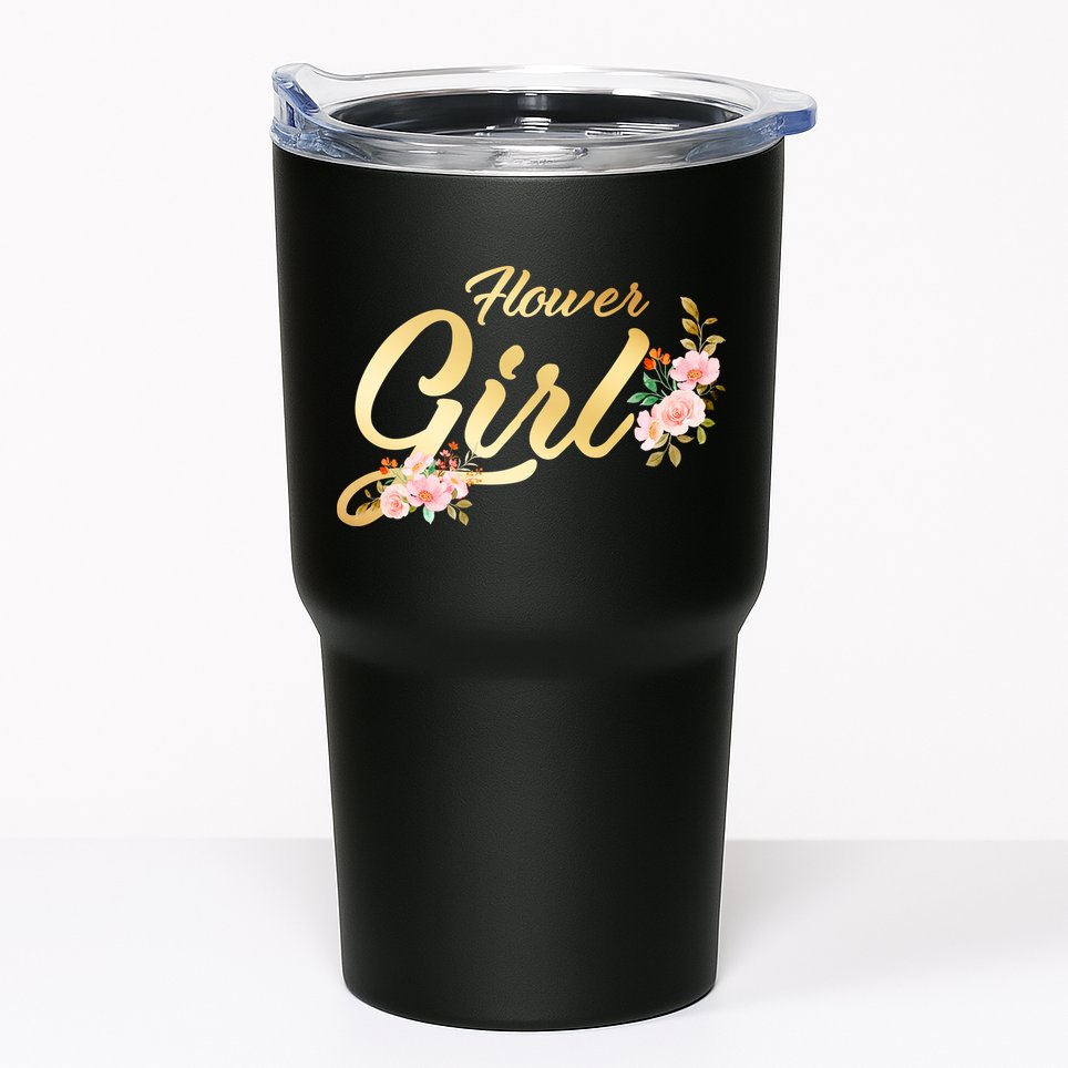 Flower Girl Floral Cute Wedding Tumbler