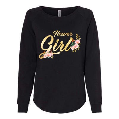 Flower Girl Floral Cute Wedding Womens California Wash Sweatshirt