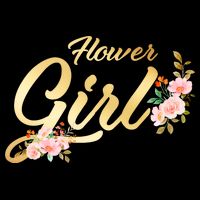 Flower Girl Floral Cute Wedding Full Zip Hoodie