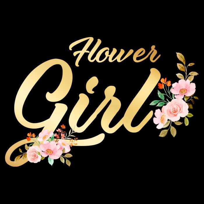 Flower Girl Floral Cute Wedding Full Zip Hoodie