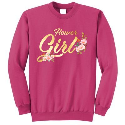 Flower Girl Floral Cute Wedding Sweatshirt