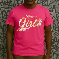 Flower Girl Floral Cute Wedding T-Shirt