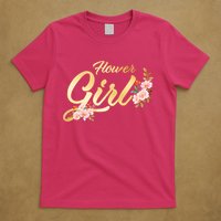 Flower Girl Floral Cute Wedding T-Shirt