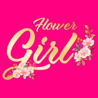 Flower Girl Floral Cute Wedding T-Shirt