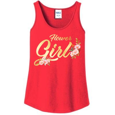 Flower Girl Floral Cute Wedding Ladies Essential Tank