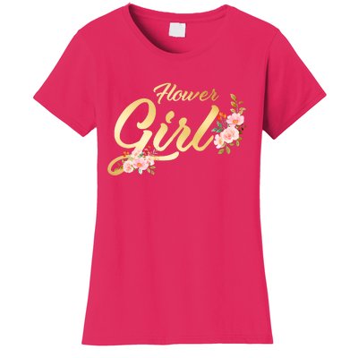 Flower Girl Floral Cute Wedding Women's T-Shirt