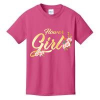 Flower Girl Floral Cute Wedding Kids T-Shirt