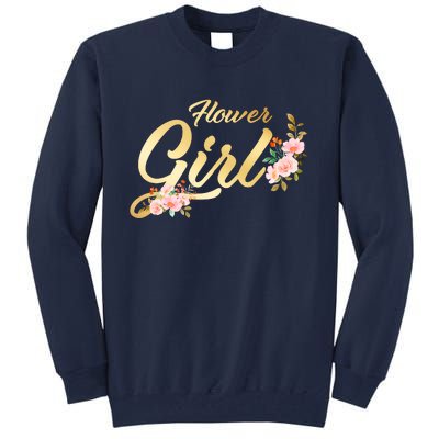 Flower Girl Floral Cute Wedding Tall Sweatshirt