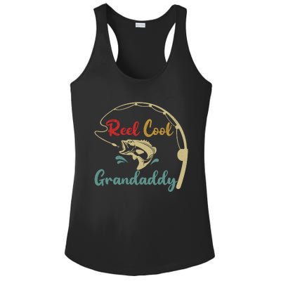 Fisherman Grandaddy Funny Reel Cool Grandaddy Fishing Ladies PosiCharge Competitor Racerback Tank