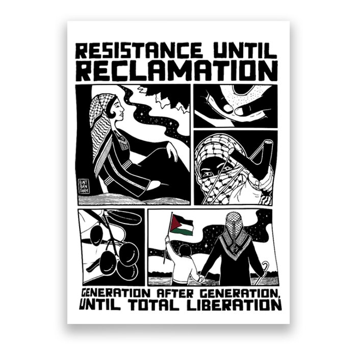 Free Gaza Free Palestine Flag Arabic Human Rights Costume Poster