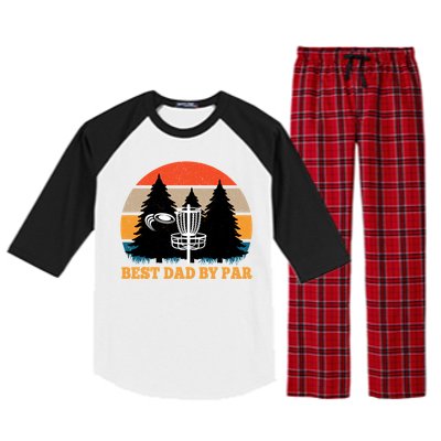 Frisbee Golf Fathers Day Funny Best Dad By Par Disc Golf Great Gift Raglan Sleeve Pajama Set